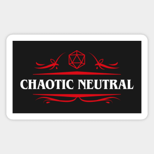 Chaotic Neutral Alignment Dungeons Crawler and Dragons Slayer Magnet